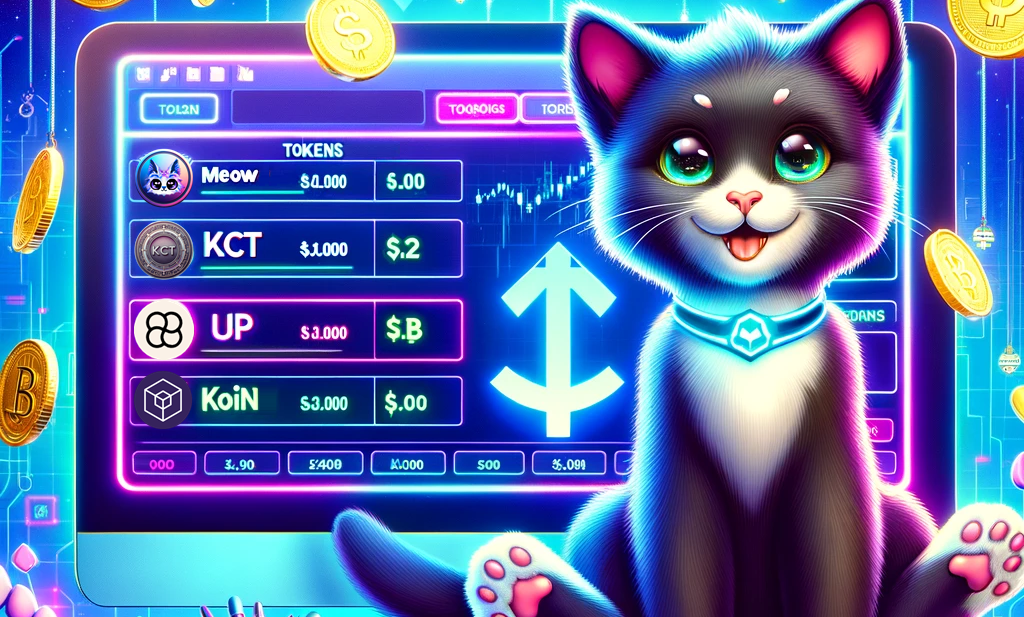 Trading $MEOW for $KOIN, $KCT or $UP